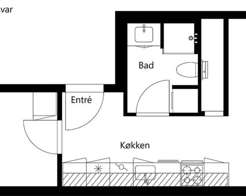 2 værelses lejlighed i Hillerød