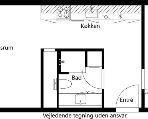 2 værelses lejlighed i Hillerød