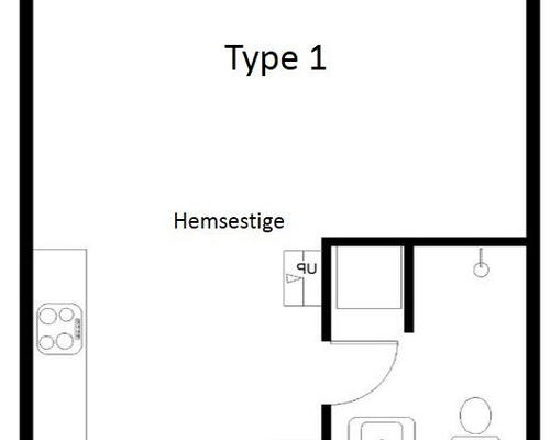 1 værelses lejlighed i Rødovre