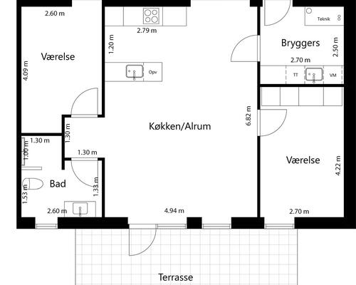 3 værelses hus i Vejle