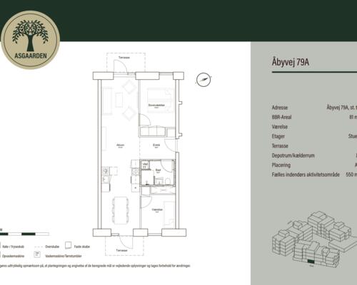 3 værelses lejlighed i Åbyhøj