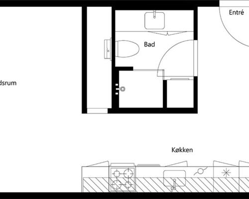 2 værelses lejlighed i Hillerød