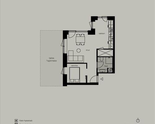 2 værelses lejlighed i København Ø