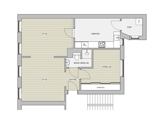 3 værelses lejlighed i Esbjerg