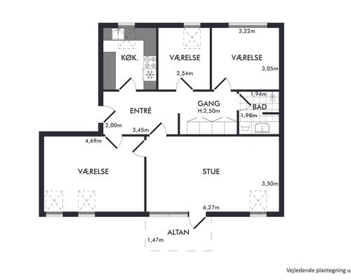 4 værelses lejlighed i Vejle