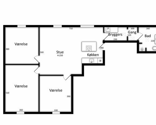4 værelses lejlighed i Toftlund