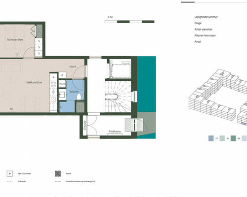 2 værelses lejlighed i Hedehusene