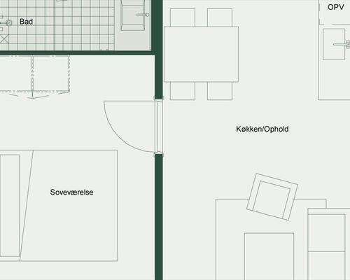 2 værelses lejlighed i Odense V