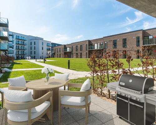 Egedal Stationsby - Hyggelig 3 vær. lejlighed med stor terrasse