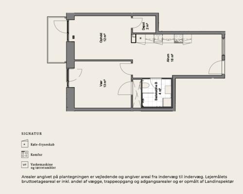 2 værelses lejlighed i Århus N