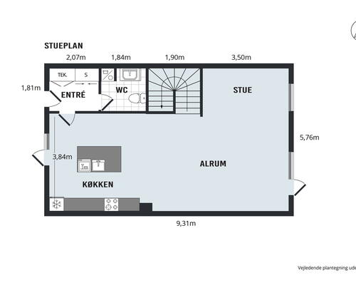 Rækkehus i Herning centrum