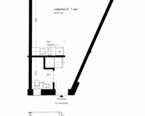 1 værelses lejlighed i Odense C