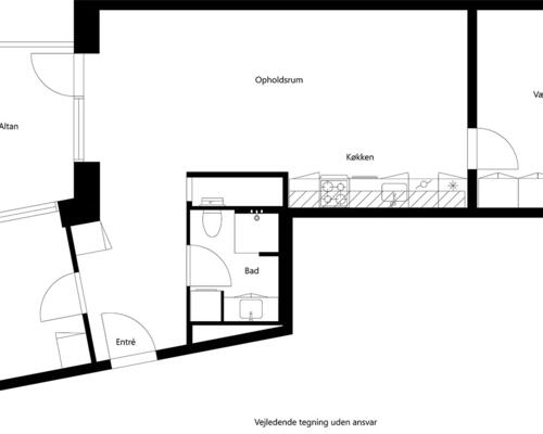 3 værelses lejlighed i Hillerød