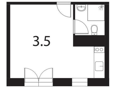 36 m2 værelse i København NV