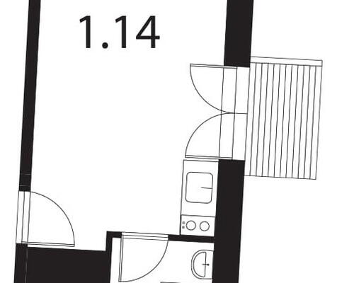 39 m2 værelse i København NV