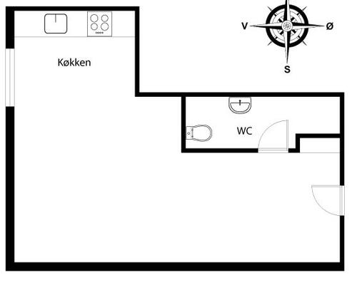 1 værelses lejlighed i Århus C