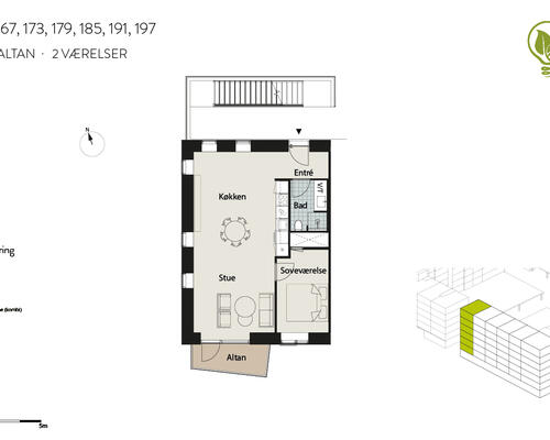 2 værelses lejlighed i Herlev