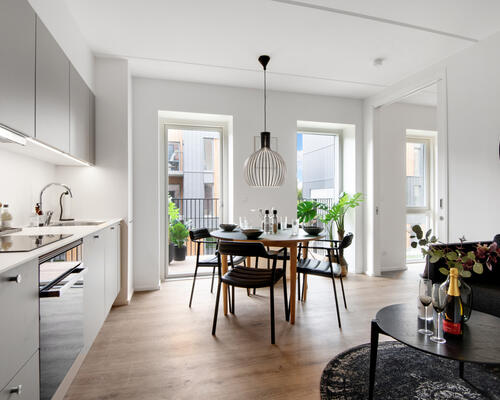 Nyopført 2-værelses i starten af Vestbyen