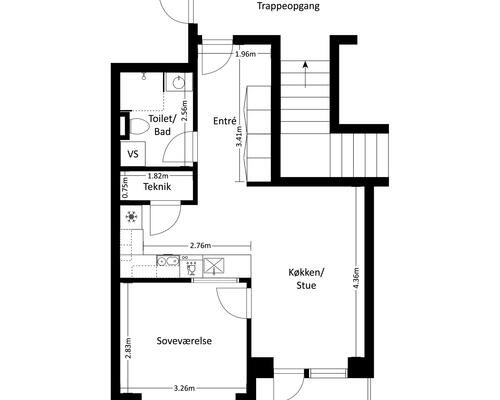2 værelses lejlighed i Hørsholm
