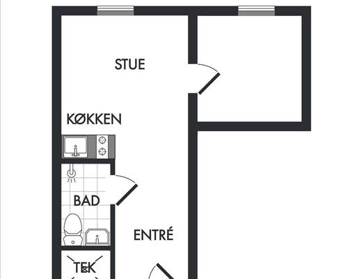 2 værelses lejlighed i Frederiksberg