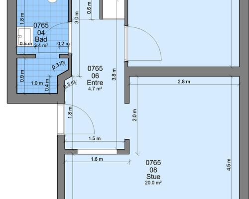 2 værelses lejlighed i Randers