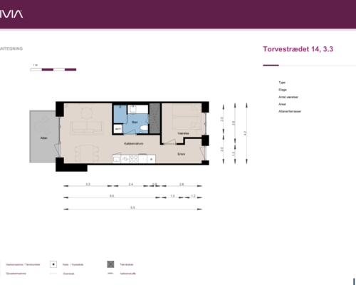 2 værelses lejlighed i Skovlunde