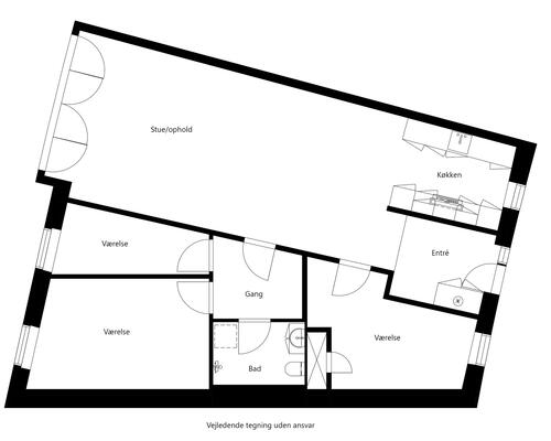 4 værelses lejlighed i Allerød