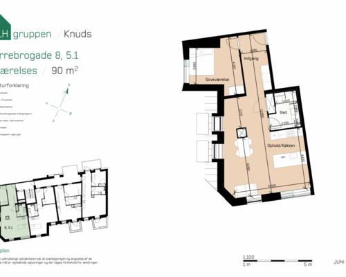 90 KVM BOLIG PÅ 5 SAL MIDT I AARHUS C - INDFLYTNINGSKLAR