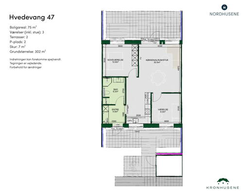 75 m2 værelse i Lunderskov