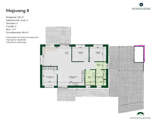4 værelses hus i Lunderskov