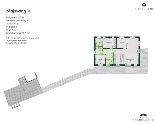 4 værelses hus i Lunderskov