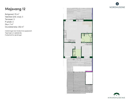 75 m2 værelse i Lunderskov
