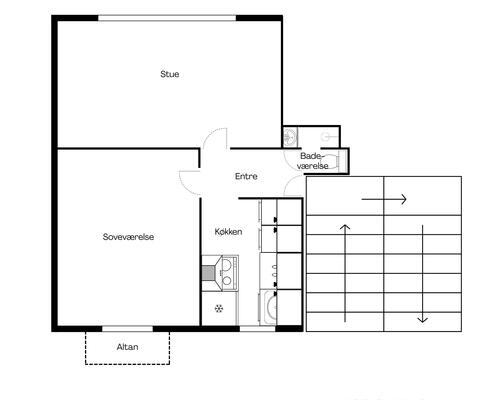 2 værelses lejlighed i Vejle