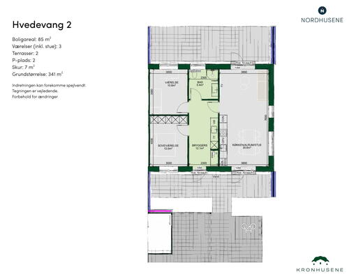 85 m2 værelse i Lunderskov