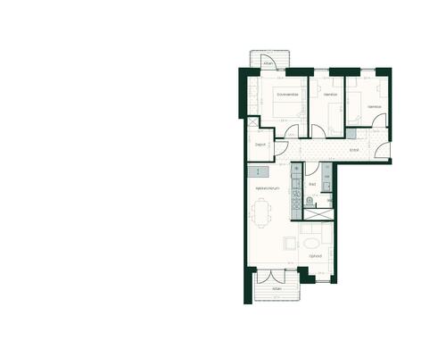 4 værelses lejlighed i Hedehusene