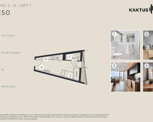 1 værelses lejlighed i København V