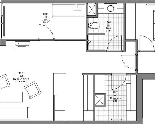 2 værelses lejlighed i Herning