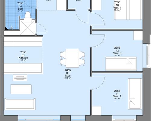 4 værelses lejlighed i Ikast