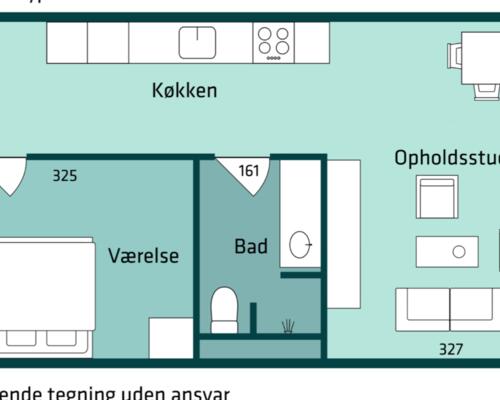 2 værelses lejlighed i Århus V