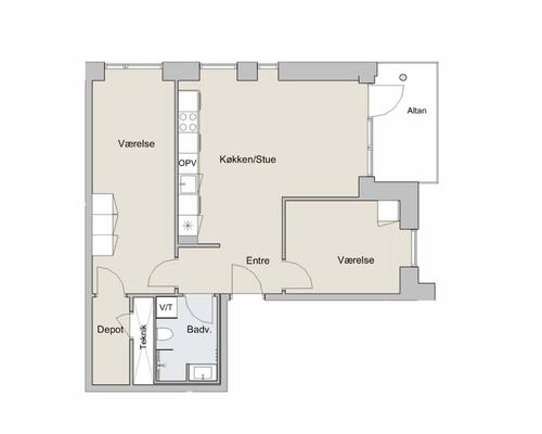 3 værelses lejlighed i Brøndby