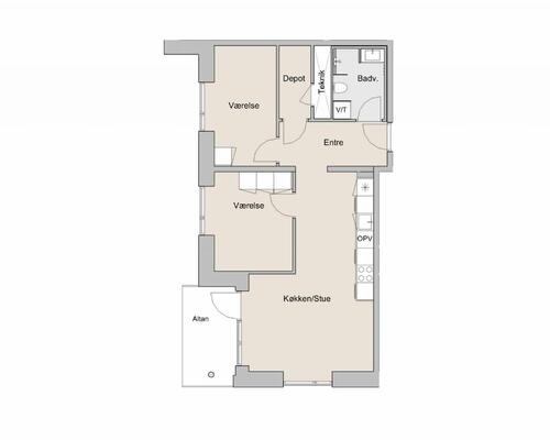 3 værelses lejlighed i Brøndby