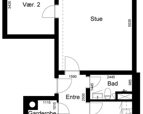 3 værelses lejlighed i Ikast