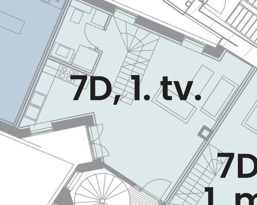 HELT UNIK 4- VÆR LEJLIGHED I 2 PLAN MIDT I AARHUS C
