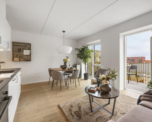 Nybygget 3 værelses lejligheder