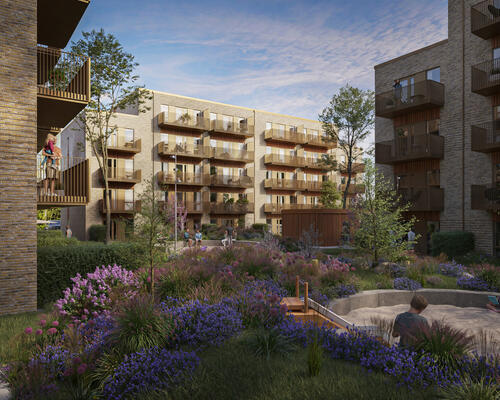 Nybygget 3 værelses lejligheder