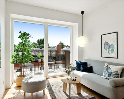 Skøn 3-værelses lejlighed med altan.