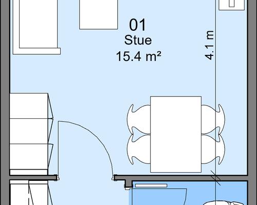 1 værelses lejlighed i Odense SØ