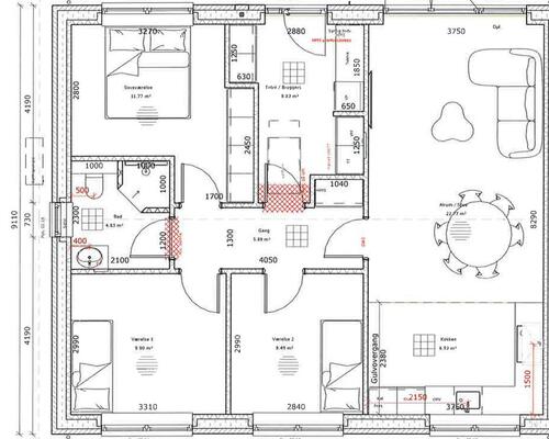 3 værelses hus i Årslev
