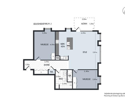 3 værelses lejlighed i Hørsholm