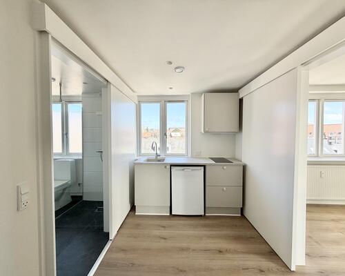 Moderne 1-værelses lejlighed i hjertet af Nørresundby